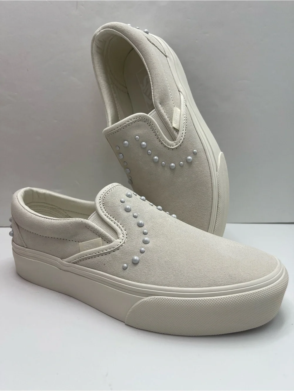 Vans WMNS Classic Slip-On Platform Pearls Marshmallow VN000EA9CCZ Sneakers